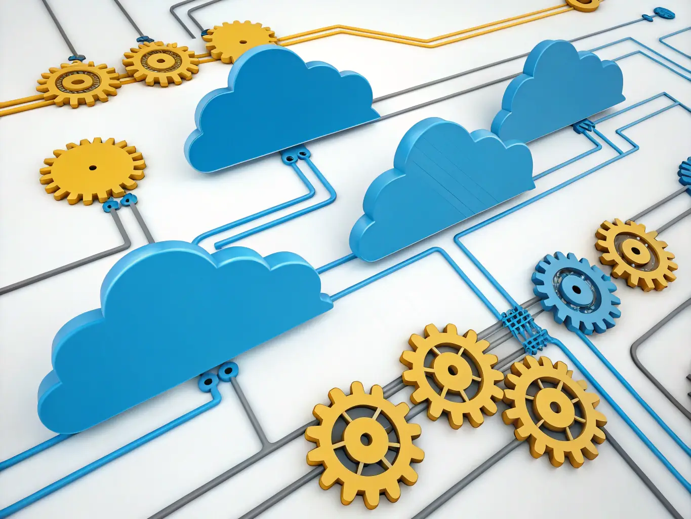 A clean, professional graphic illustrating the concept of streamlined workflows and automated processes, emphasizing the efficiency gains achieved through CPQ Suite Pro's automation features.